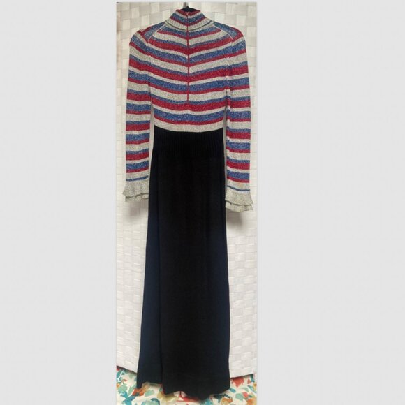 Vintage International Boutique Long Sparkle Knit Maxi Dress Hong Kong S TALL - Picture 3 of 9